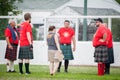 scottish highland games august Ã¢â¬â winnipeg mb canada manitoba association of celtic sports organized heavy during folklorama Royalty Free Stock Photo